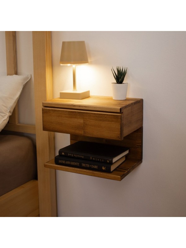 Wall Mounted Nightstand with Drawer