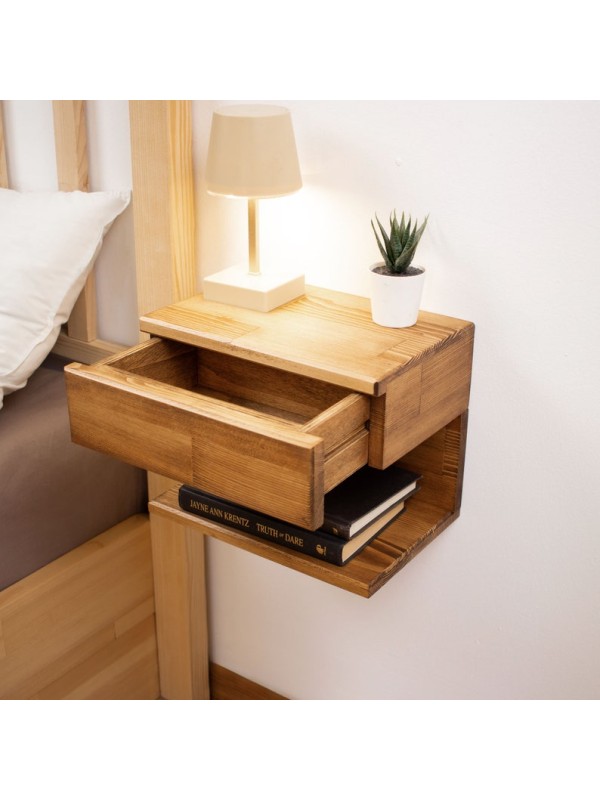 Wall Mounted Nightstand with Drawer