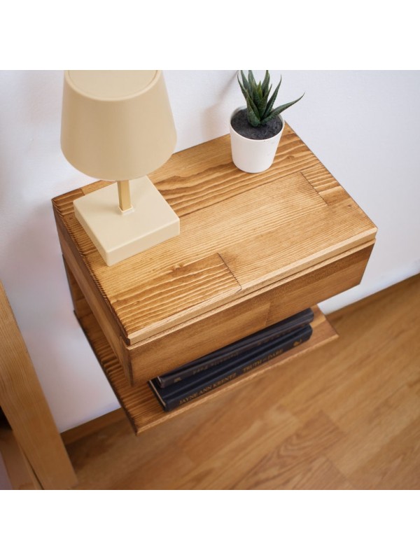 Wall Mounted Nightstand with Drawer