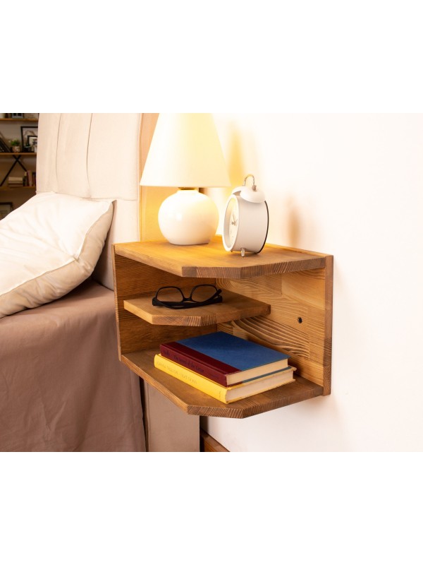 Functional Floating Angular Nightstand