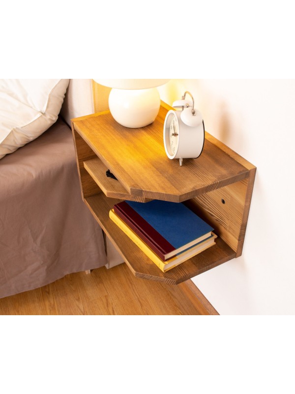 Functional Floating Angular Nightstand