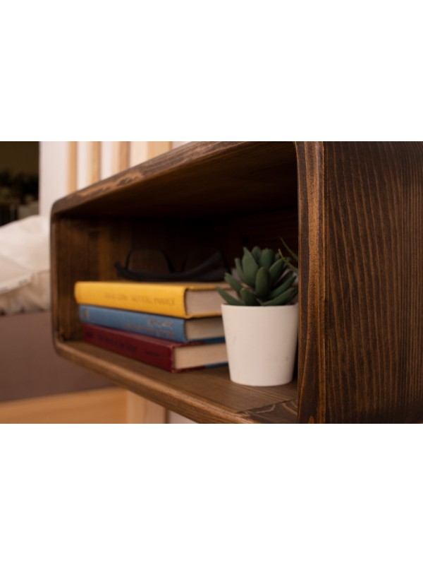 Walnut Colored Floating Nightstand