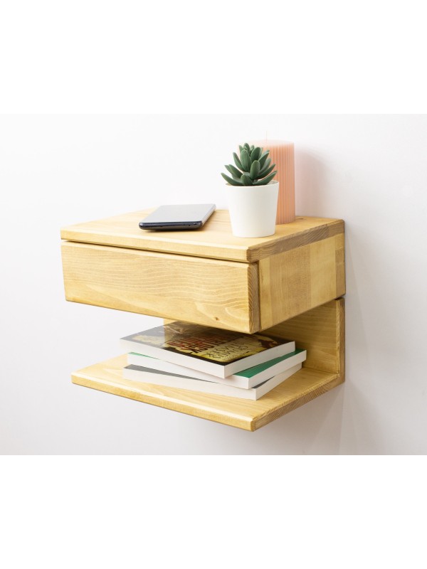 Wall Mounted Nightstand with Drawer