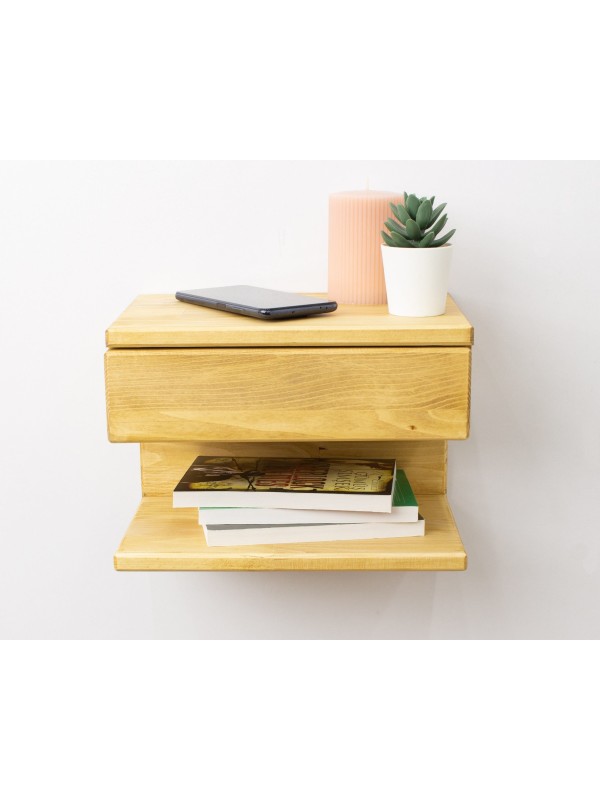 Wall Mounted Nightstand with Drawer