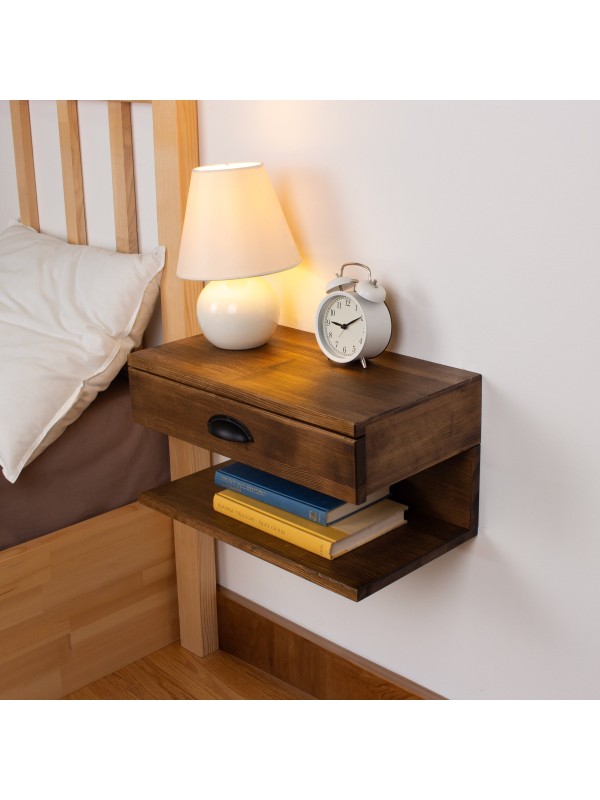 Wall Mounted Nightstand with Drawer