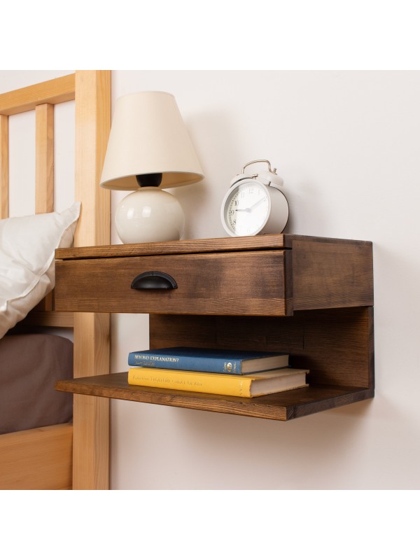 Wall Mounted Nightstand with Drawer