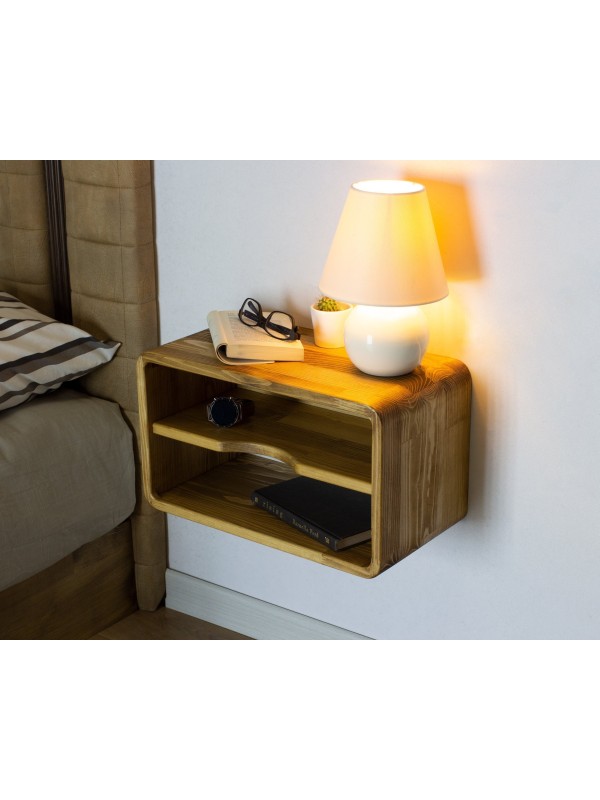 Wood Floating Nightstand