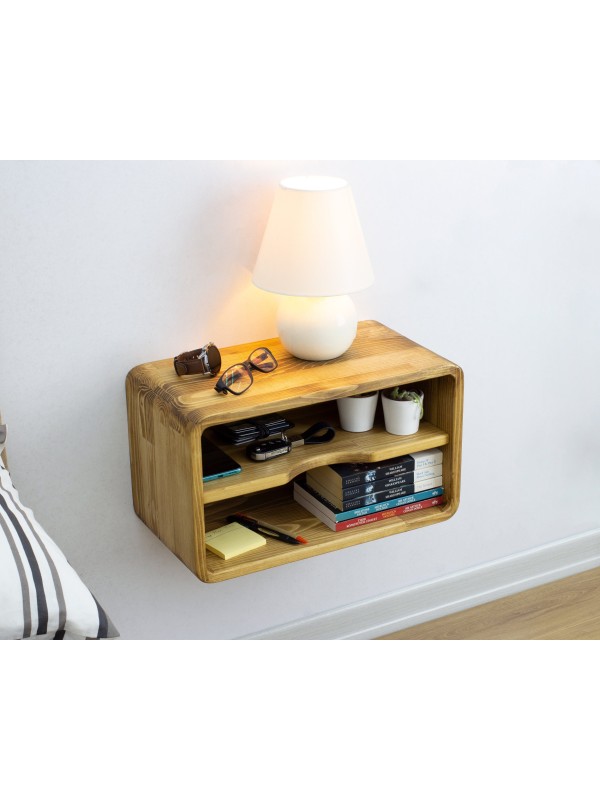 Wood Floating Nightstand