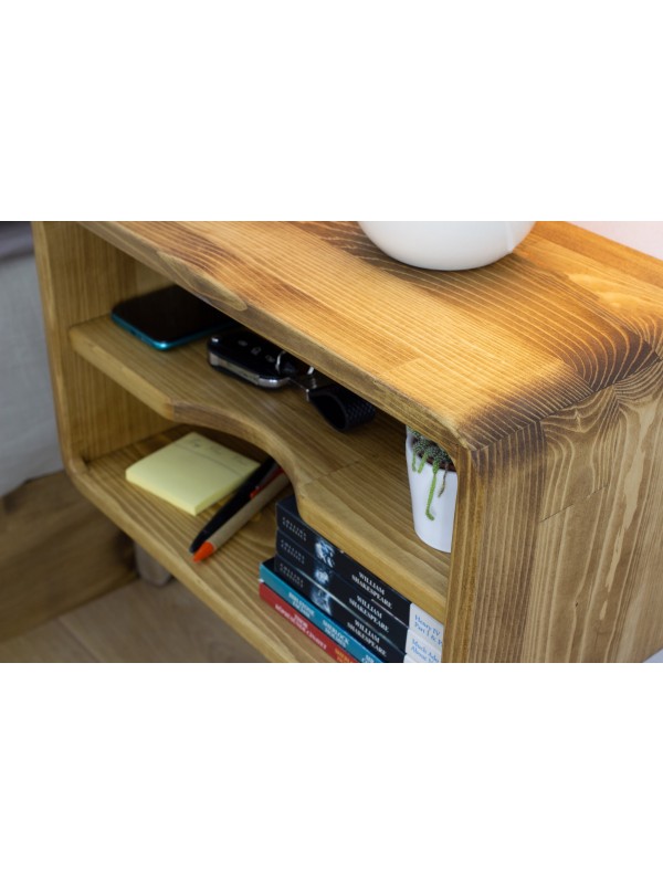 Wood Floating Nightstand