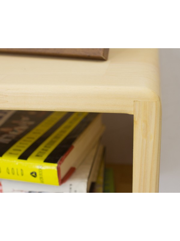 Burlywood Wood Floating Nightstand