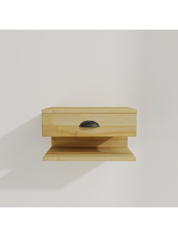Natural Color Floating Nightstand