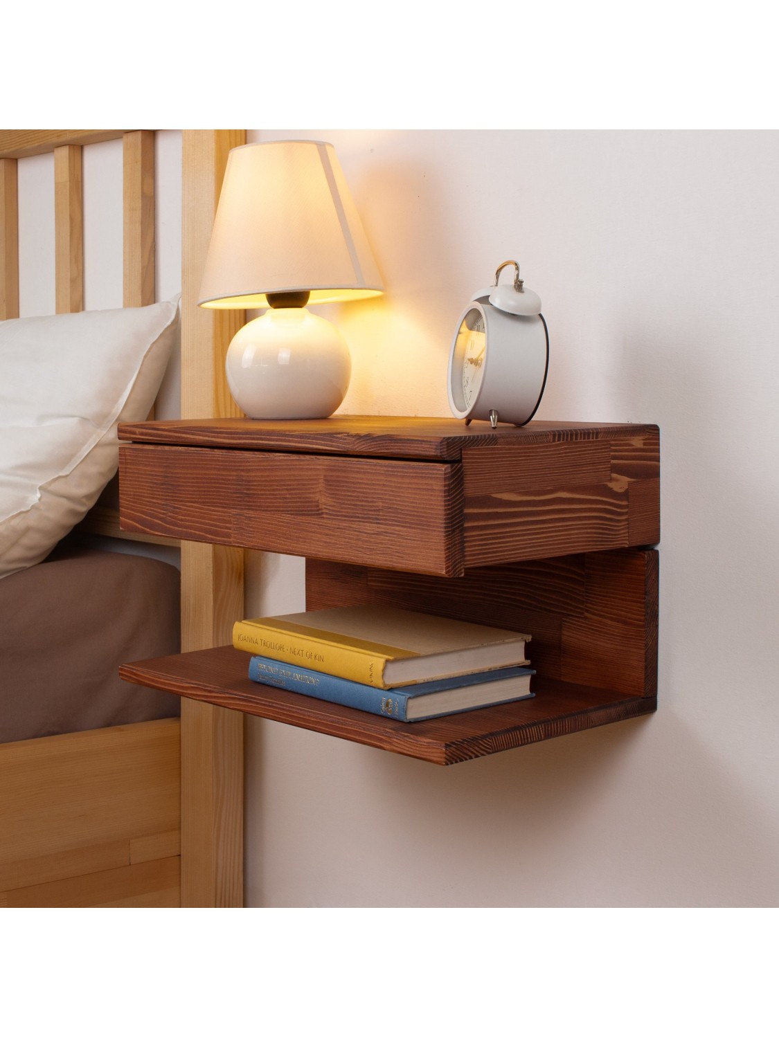 Floating Nightstand with Drawer